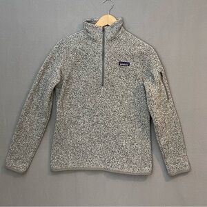 Patagonia Better Sweater Quarter Zip Pullover Gray Women’s Medium